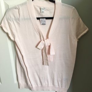 NWT J. Crew Factory Bow V-Neck Sweater